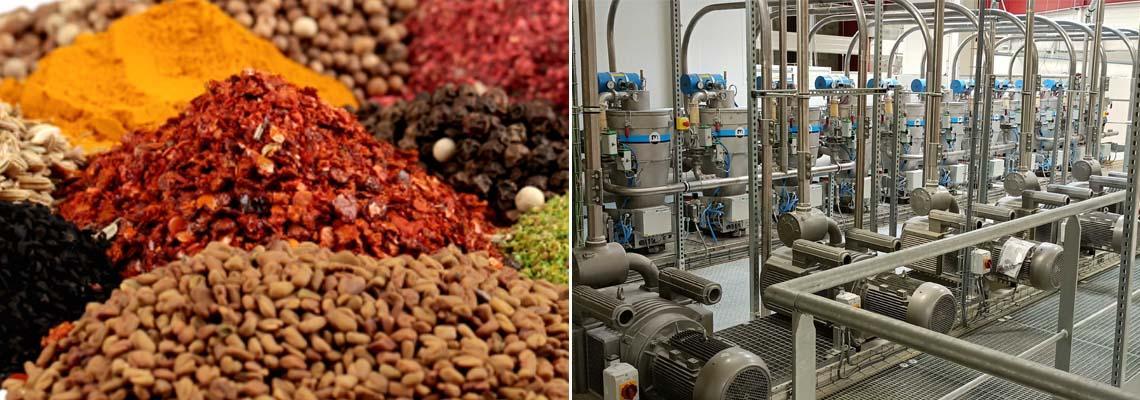 DosingMatic® Master on spice mixing line