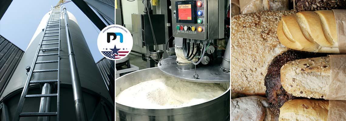 Flour handling for an industrial bakery project