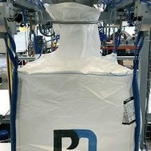 The bulk bag bagging machine is often surrounded by various safety equipment, such as protective barriers and presence sensors, to ensure the safety of operators.