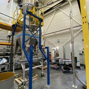 Silo tampon avec transfert pneumatique vers la ligne DrumBot 300