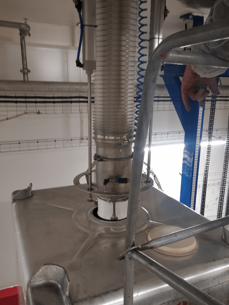 bulk container charging palamatic process