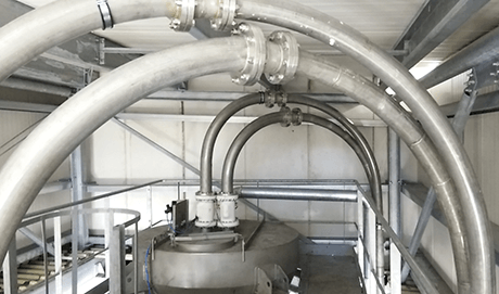 bulk powder pneumatic conveyor