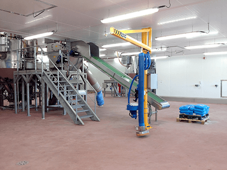 sack tube lifter palamatic process sack opening