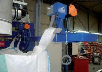 big bag filling station automatic big bag release 4 FIBC filling system - Automatic release