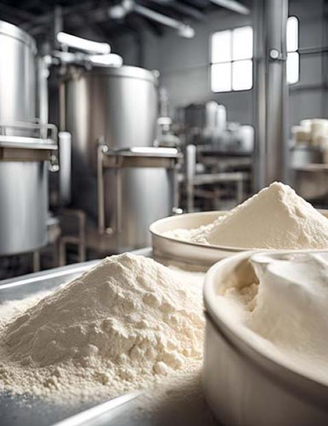 Use of flour in industry